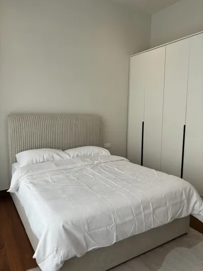 Pavilion Mayfair interior photo of bed frame, wardrobe in bedroom
