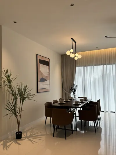 Pavilion Mayfair interior photo of curtain, ceiling, other in living